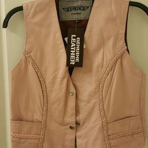 Leather vest